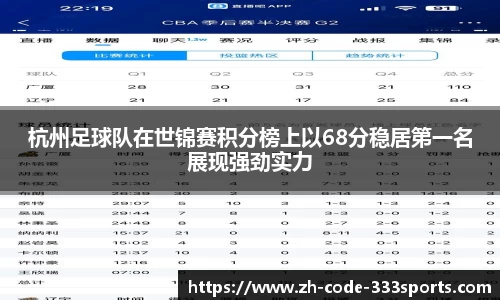 杭州足球队在世锦赛积分榜上以68分稳居第一名展现强劲实力